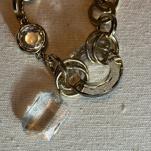 Chico's Gold and Acrylic Crystal Bracelet - NWT - Picture 3 of 4